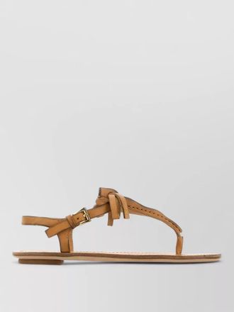 Prada leather thong sandals