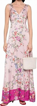 Liu Jo Long Floral V Neck Dress