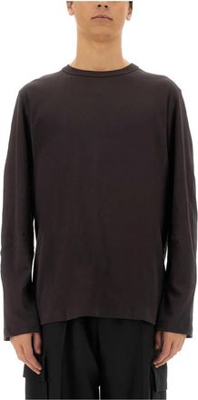 Helmut Lang Logo OS LS Tee - Heren - Longsleeves - Bruin - L - Tops