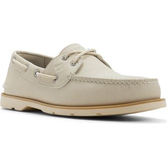 Sperry Top-Sider Leeward 2-Eye Boat Shoe in Cream at Nordstrom Rack, Size 11.5