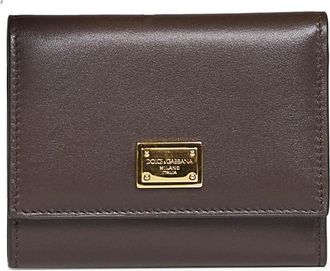 Dolce & Gabbana Cartera de piel de becerro Plong&eacute; - Accessories - Mujer - Marr&oacute;n - ONE SIZE