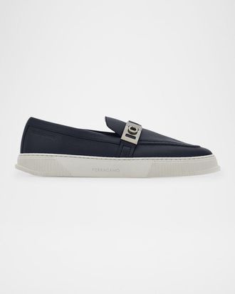 Ferragamo Mens Brad Gancio Slip-On Sneakers