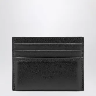 Givenchy Black leather card holder with logo