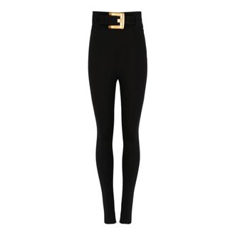 Balmain Mujer, Pantalones, Negro, Talla: S