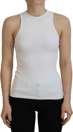 Dsquared2 Dsquared&sup2; Viscose Sleeveless Round Neck Tank Womens T-shirt (Pre-Owned)