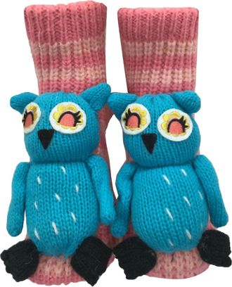 Generic Christmas Soft Slipper Socks Funny Christmas Knitted Stockings Fleece Lined Non Slip Thermal Stockings for Women Cozy Fluffy Knitted Socks with Pompom