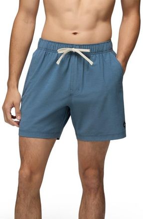 Prana Metric Swim Trunks in Bluff Blue at Nordstrom, Size Xx-Large
