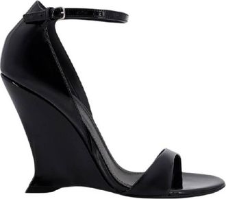 Ferragamo Ferragamo Vidette Patent Leather Wedge Sandals