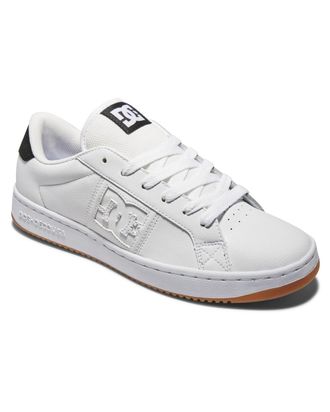 DC Sneaker DC SHOES Striker, Herren, Gr. 4,5(36,5), weiss (wei&szlig;, schwarz, gum), Obermaterial: Leder (Kuh) / Futter: Textil / Aussensohle: Gummi, Schuhe S