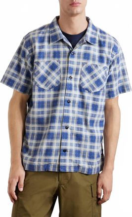Ralph Lauren Summer Short Sleeve Checked Shirt In Indigo Plaid
