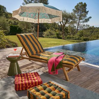 La Redoute Interieurs Parasol met bloemen en franjes, NEWARA