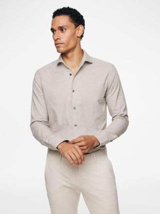 Gentiluomo Beige overhemd mondo