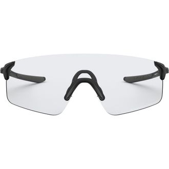 Oakley EVZero Blades 155mm Photochromatic Rimless Shield Sunglasses in Rubber Black/photochromic at Nordstrom