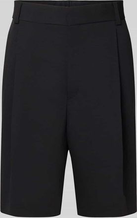 HUGO BOSS Regular Fit Chinoshorts mit Schurwoll-Anteil Modell FERY262F1X in Black, Gr&ouml;&szlig;e 102