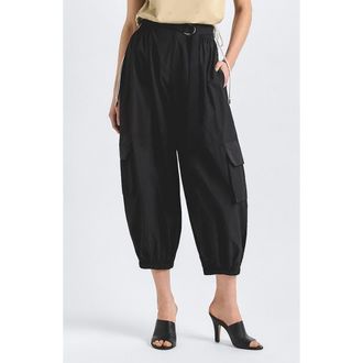 Derek Lam Tamsin Crop Cargo Pants in Black at Nordstrom, Size X-Small