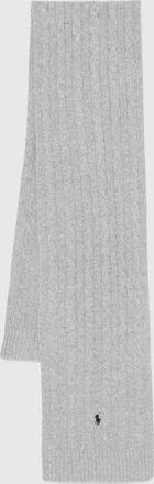 Ralph Lauren Mens Polo Ralph Lauren Scarf Classic Wool Blend Grey
