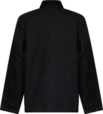 Carhartt Work in Progress Mens Jacket Michigan Coat Black Canvas Cotton Bomber