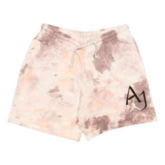 Nike Jordan Mens Air Jordan Tie Dye Logo Knit Shorts Pink Purple DM1871-501
