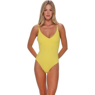 Sunsets Veronica One Piece Swimsuit in Pineapple Crepe at Nordstrom, Size X-Small