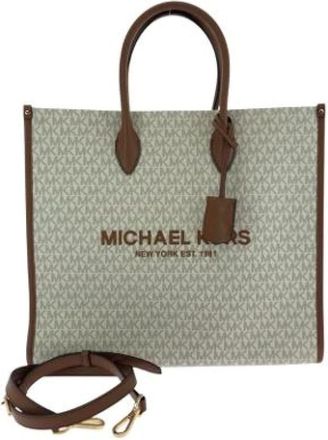 Michael Kors Pre-owned Tote Bags, female, Beige, Size: ONE SIZE Pre-owned Plastic shoulder-bags