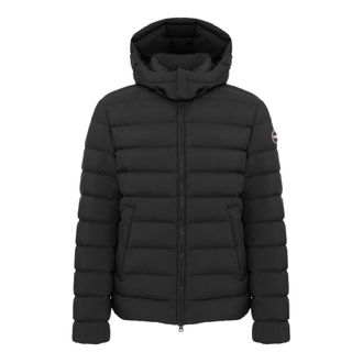 Colmar Down Jackets, male, Black, 4XL, Down Jacket With Detachable Hood
