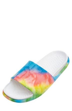 Native Spencer LX Print Slide Sandal in Shell White/Rain Tie Dye at Nordstrom Rack, Size 11