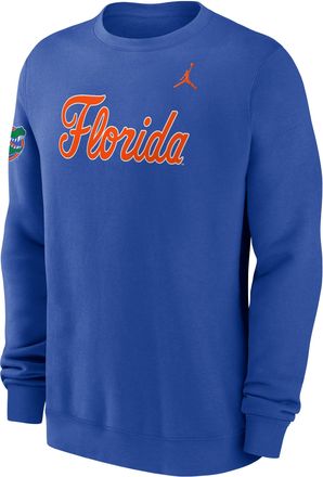 Nike Jordan Mens Florida Sideline Club Jordan Brand College Pullover Crew in Blue | 0JTT4EVUFN-R0M