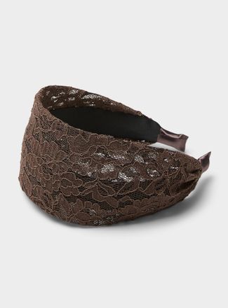 Simons Womens Floral lace wide headband