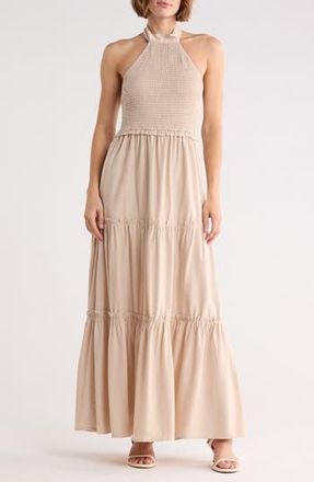 LBLC The Label Naomi Halter Sundress in Clay at Nordstrom Rack, Size X-Small