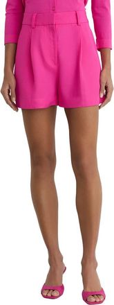 Reiss Charli Pleated Shorts in Pink at Nordstrom, Size 12