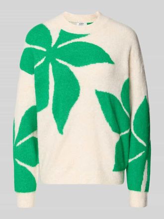 b.young B.Young Oversized Strickpullover mit gerippten Abschl&uuml;ssen Modell OMEA in Grass, Gr&ouml;&szlig;e XXL