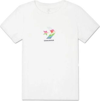 Converse (WMNS) Converse Sun Fill Star Chevron Classic T-Shirt Asia Sizing White 10022179-A01