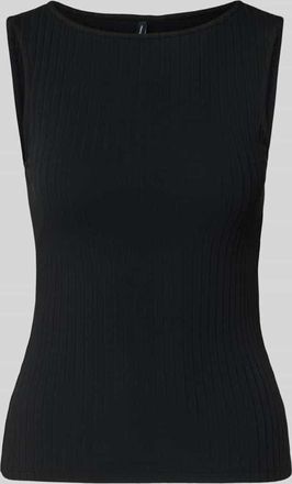 Vero Moda Slim Fit Tank Top aus Baumwoll-Mix Model RUBY in Black, Gr&ouml;&szlig;e XL
