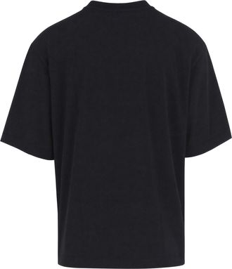 Off-white Mens Crew-Neck T-Shirt Black Cotton T-Shirts And Polos