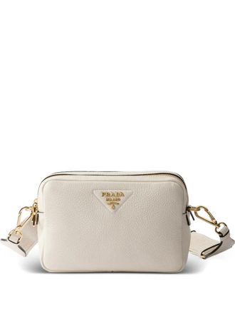 Prada Leren schoudertas - Wit