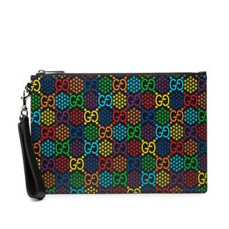 Gucci Pre-owned Gucci GG Supreme Psychedelic Zip Clutch Ladies RU8H02BGWR31LMA7