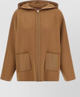 Max Mara silk cashmere fitted jacket