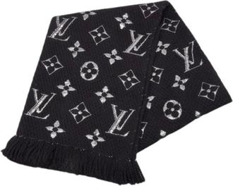 Louis Vuitton Pre-owned Scarves, female, Black, Size: ONE SIZE Pre-owned Silk Scarf
