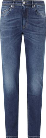 Re-hash Dark Blue Rubens Five-Pocket Slim Straight-Leg Jeans