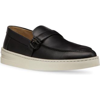 Stuart Weitzman Hamptons Buckle Loafer in Black at Nordstrom Rack, Size 12