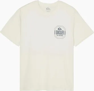 Quiksilver Mens Quiksilver Mens Ace Chest Short Sleeve T-Shirt - White - Size: 38
