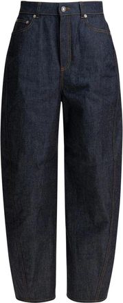 Givenchy Cocoon High-Rise Wide-Leg Jeans - Dames - Loose Fit Jeans - Blauw - W25 - Katoen - Jeans