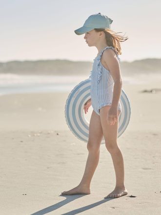 Vertbaudet M&auml;dchen Badeanzug Oeko-Tex himmelblau