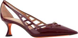 Santoni Stella Pumps - Dames - Pumps - Rood - 36 EU - Leer - Schoenen