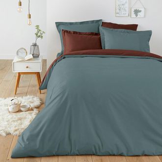 La Redoute Interieurs Bicolor dekbedovertrek in katoen