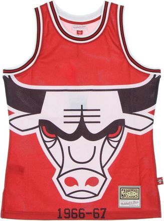 Mitchell & Ness Chicago Bulls Basketbal Tanktop - Heren - Fitness - Rood - XL - Polyester - Fitness