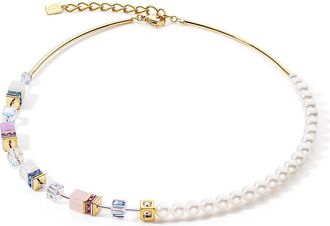 Coeur de Lion Geocube Precious Fusion Pearls Necklace in Multicolor at Nordstrom