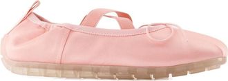 Simone Rocha Roze Zijden Ballerina Satijnen Schoenen - Dames - Ballerinas - Roze - 35 EU - Satijn - Schoenen