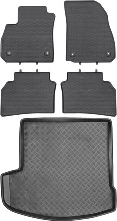 OEM Juego De Alfombrillas De Goma Para Opel Insignia B Kombi De 2017: Alfombrilla Para Coche + Alfombrilla Para Maletero