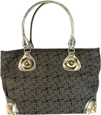 Celine Pre-owned Handbags, female, Black, Size: ONE SIZE Pre-owned Vintage Shoulder Tote